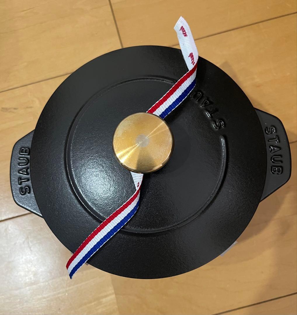 新品未使用 Staub ラ・ココットde GOHAN M 16cm ブラック