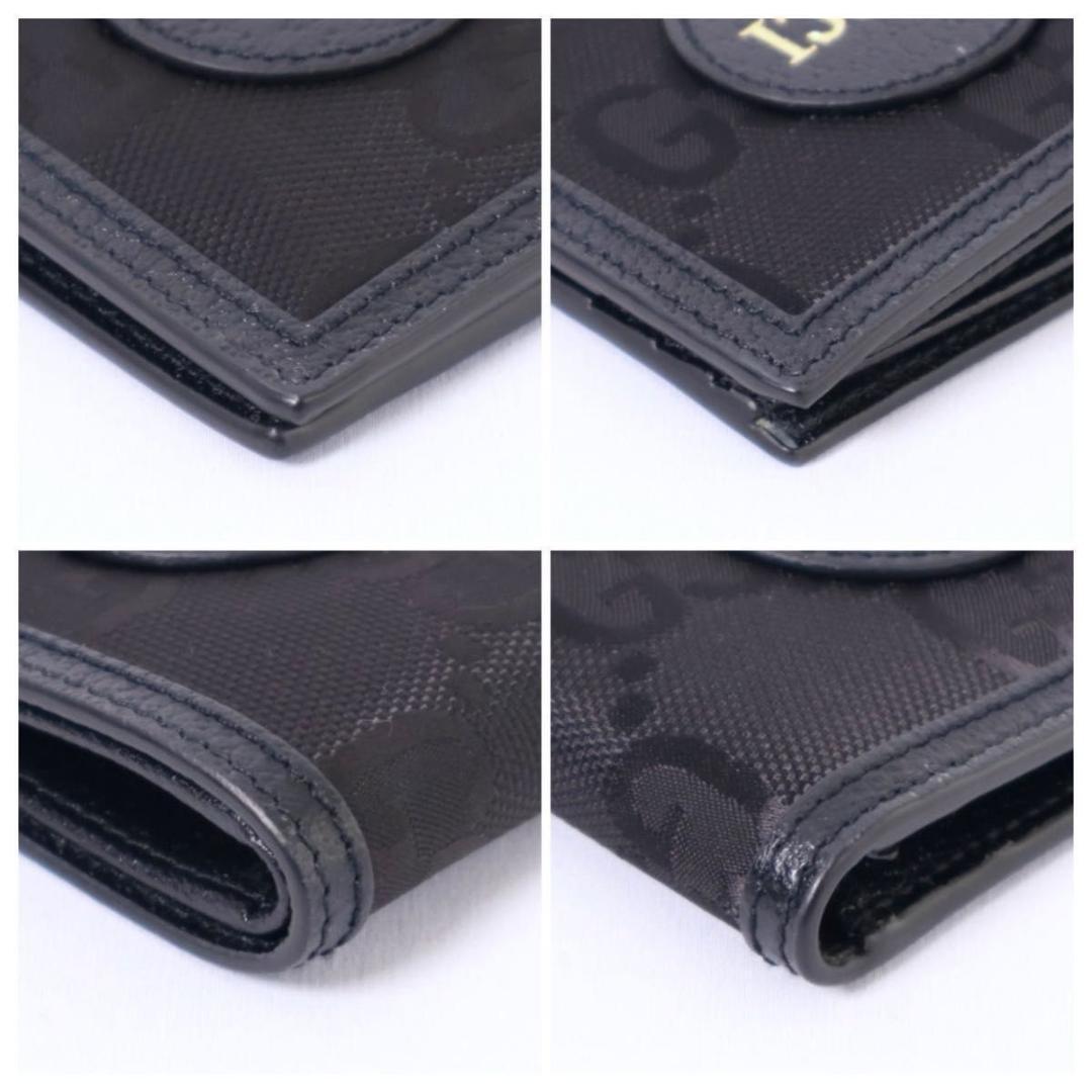 【未使用】GUCCI 二つ折り財布　オブザグリッド　黒