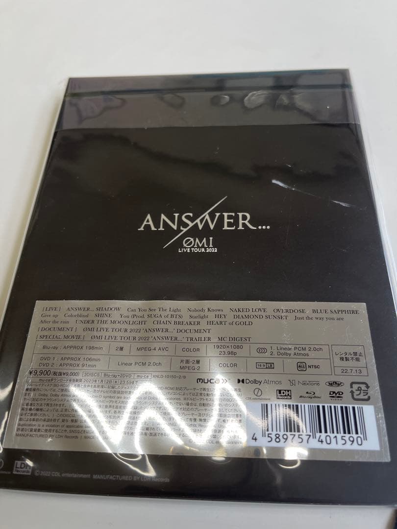 ØMI LIVE TOUR 2022 ANSWER…初回限定盤