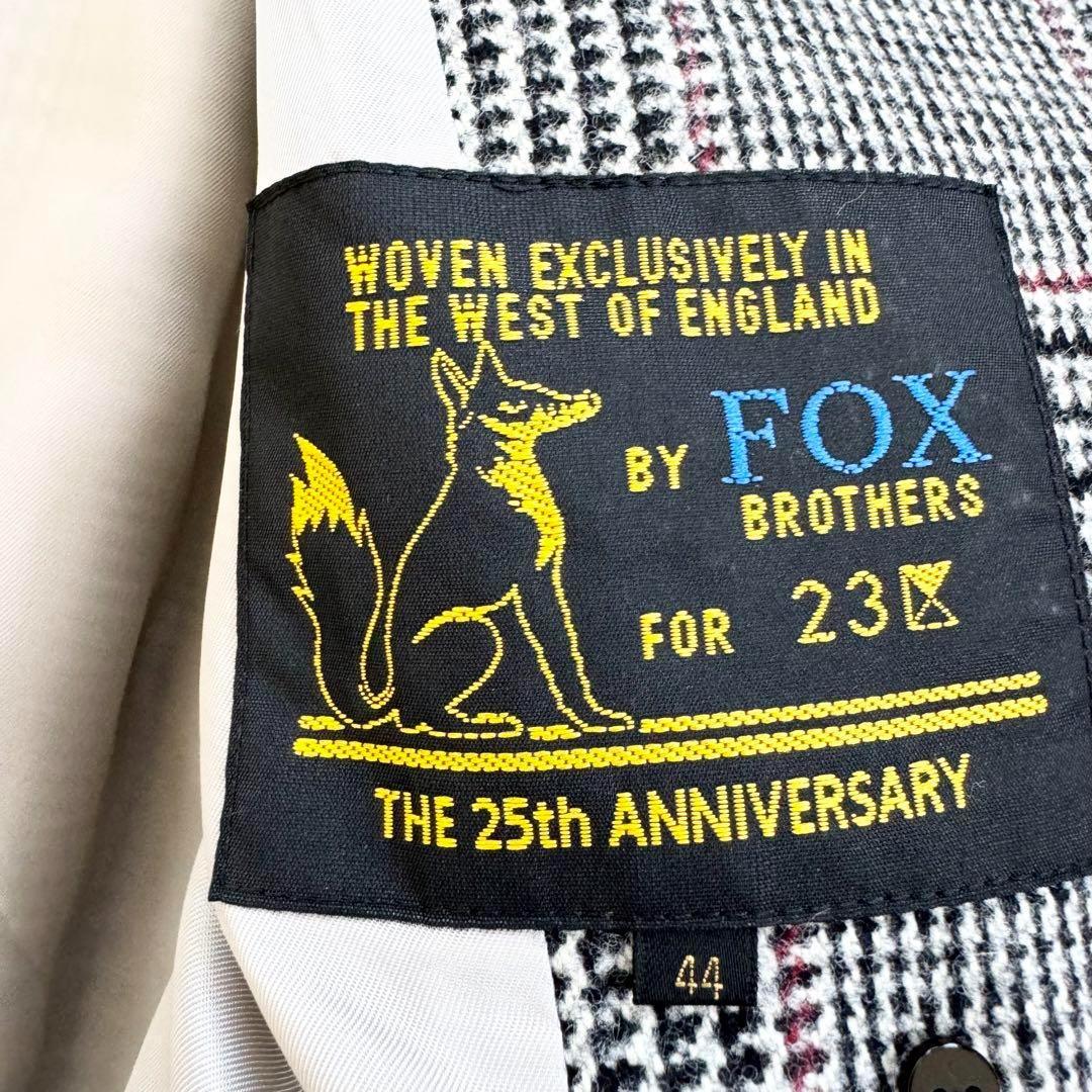 極美品 最高級 FOX BROTHERS グレンチェック トレンチコート XXL