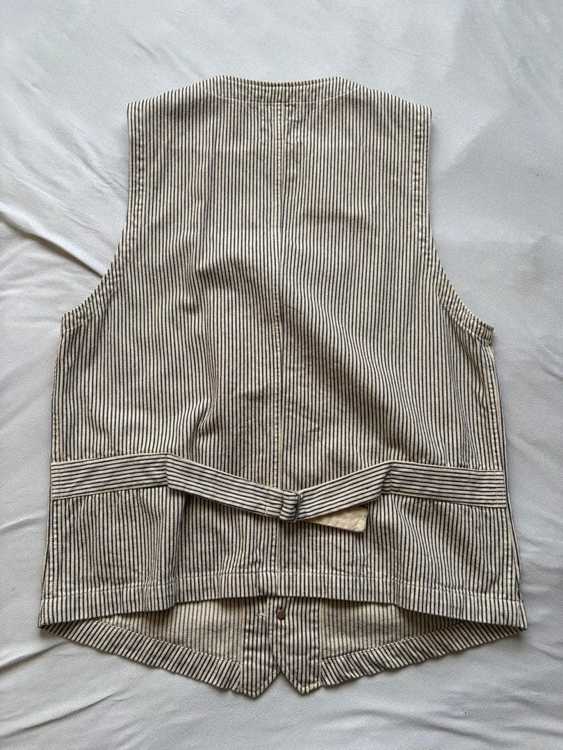 Studio D'artisan ストライプ レイルロードベスト サイズ40