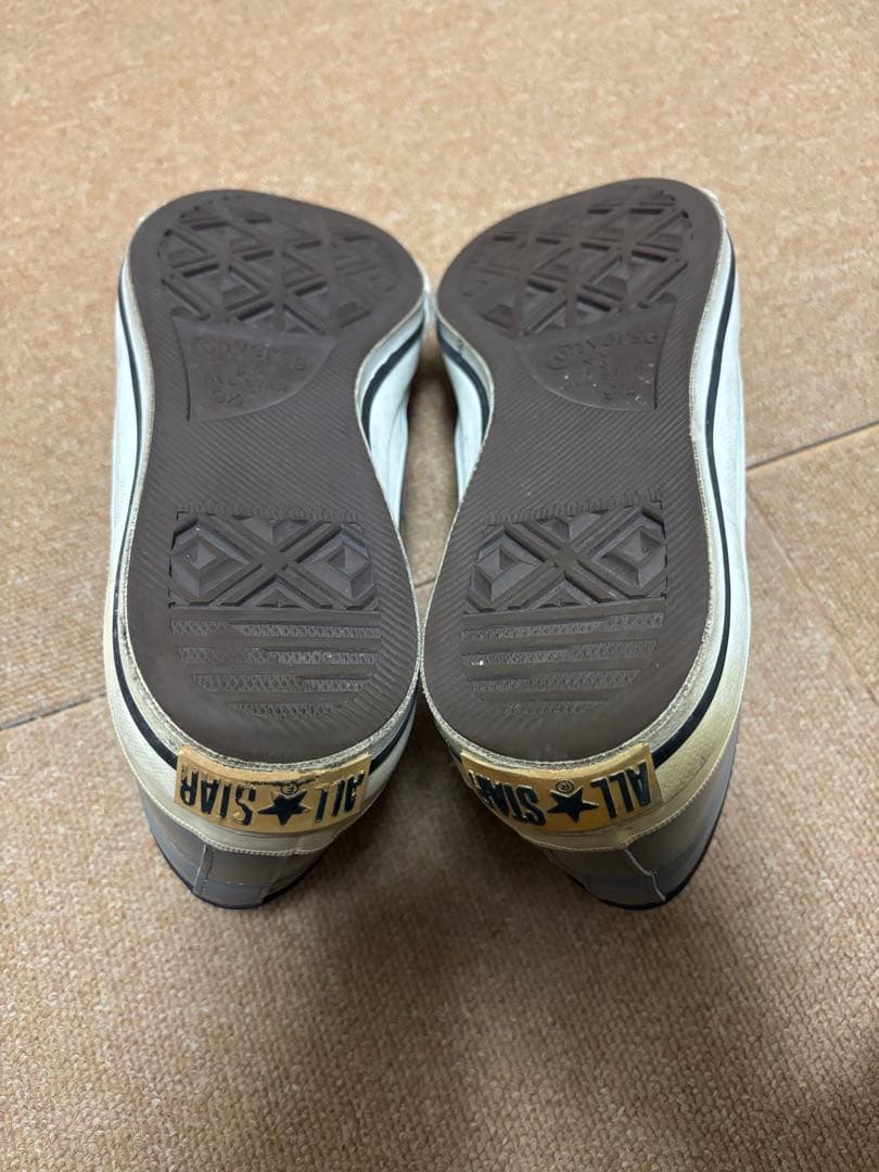 日本製 コンバース ワンスター レザー j OX グレーxネイビー 限定