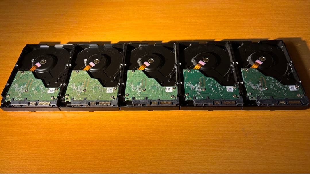 WD 6TB HDD WD60EZAZ 5台セット 3.5 NAS Chia