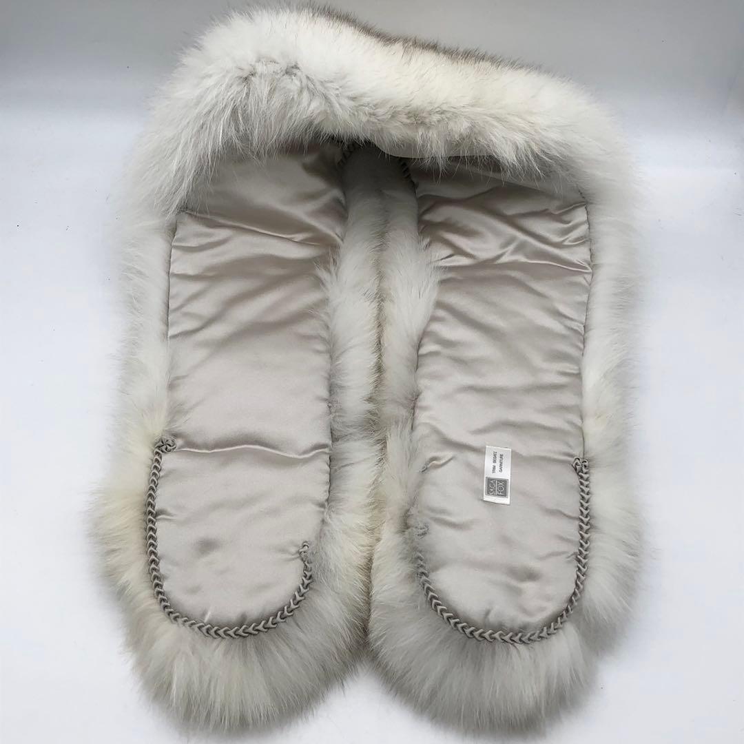 ✨美品✨サガフォックス ショール 本毛皮 ブルーフォックス リアルファー