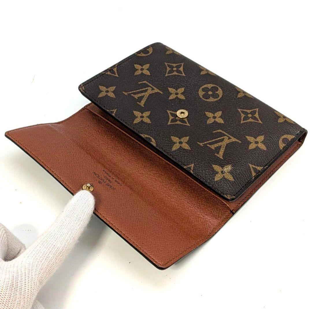 ルイヴィトン モノグラム エテュイ パピエ 三つ折り財布 A44