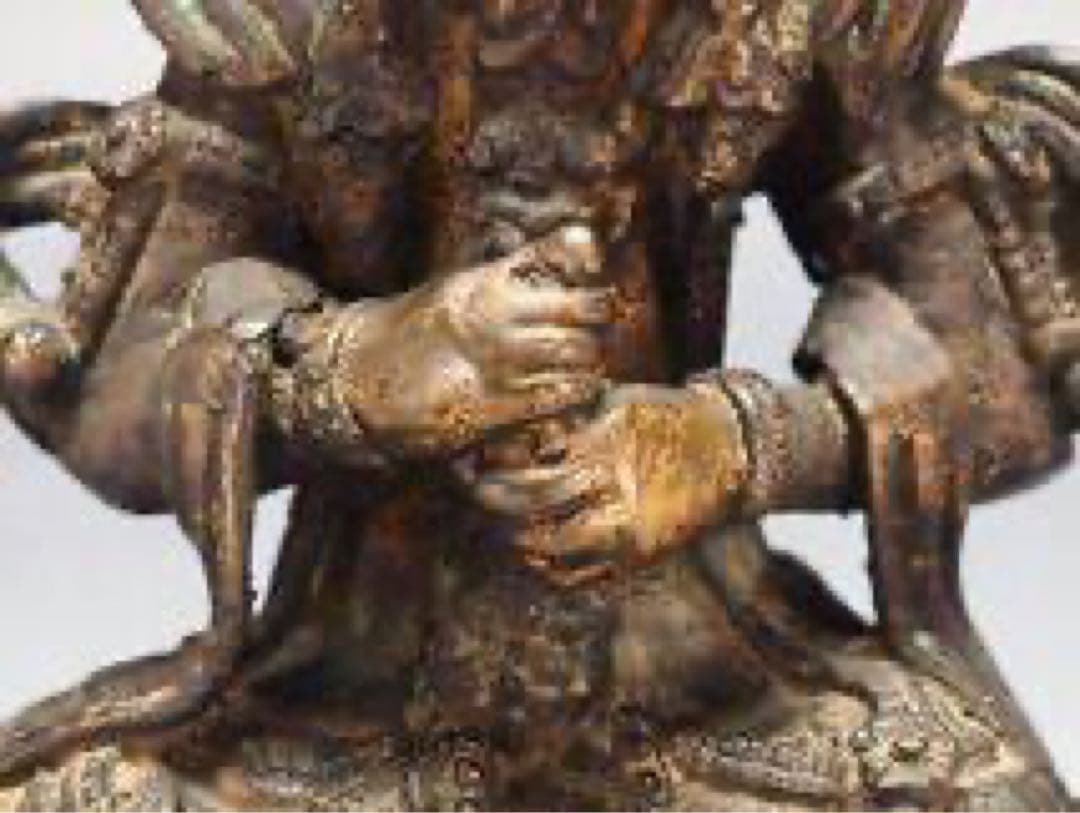 時代仏教美術　大日如来像　唐銅 銅器 彫刻 仏像 仏具 観音菩薩 文殊菩薩