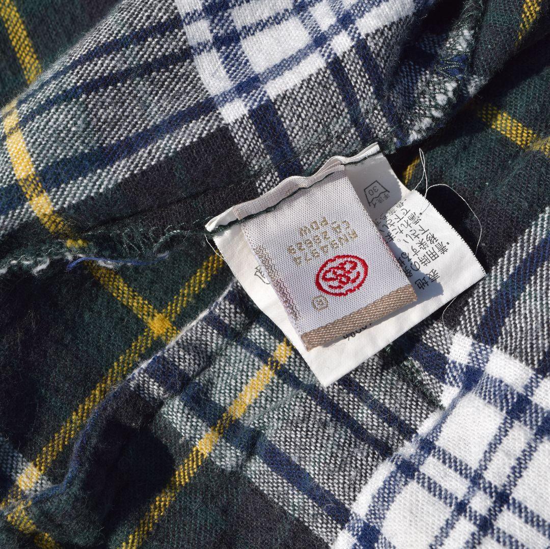 00s STUSSY ジップアップ フーデットジャケット フード チェック ネル