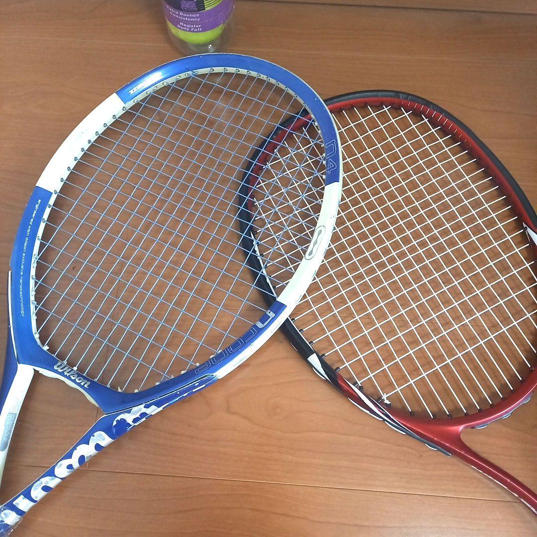 Wilson CODE N4硬式テニスラケット2本セット★テニスボール付き★