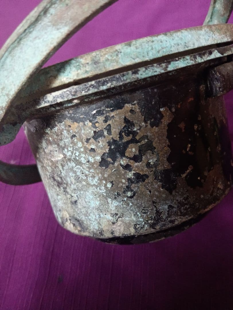 戦前稀少レア干支文字盤入重量１３２６グラム緑青景色古銅製船舶時代航海羅針盤当時物