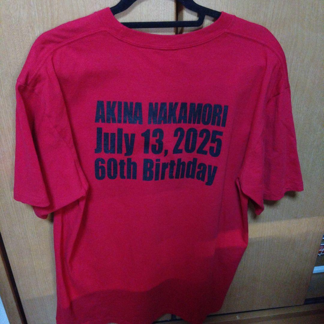 中森明菜 KANREKI Tシャツ Lサイズ　赤色　 一回だけ着用