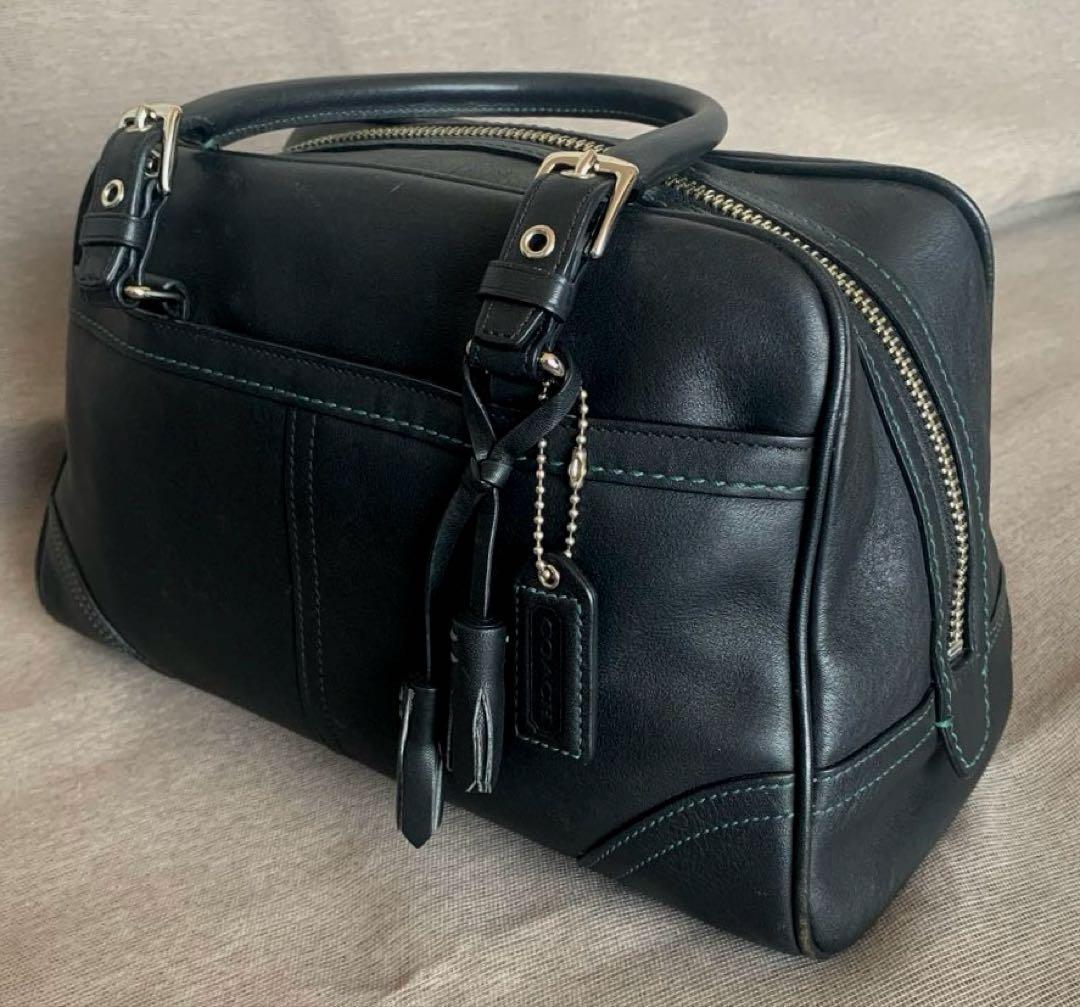 d*2様 COACH ハンドバッグ ミニボストン ブラック 黒