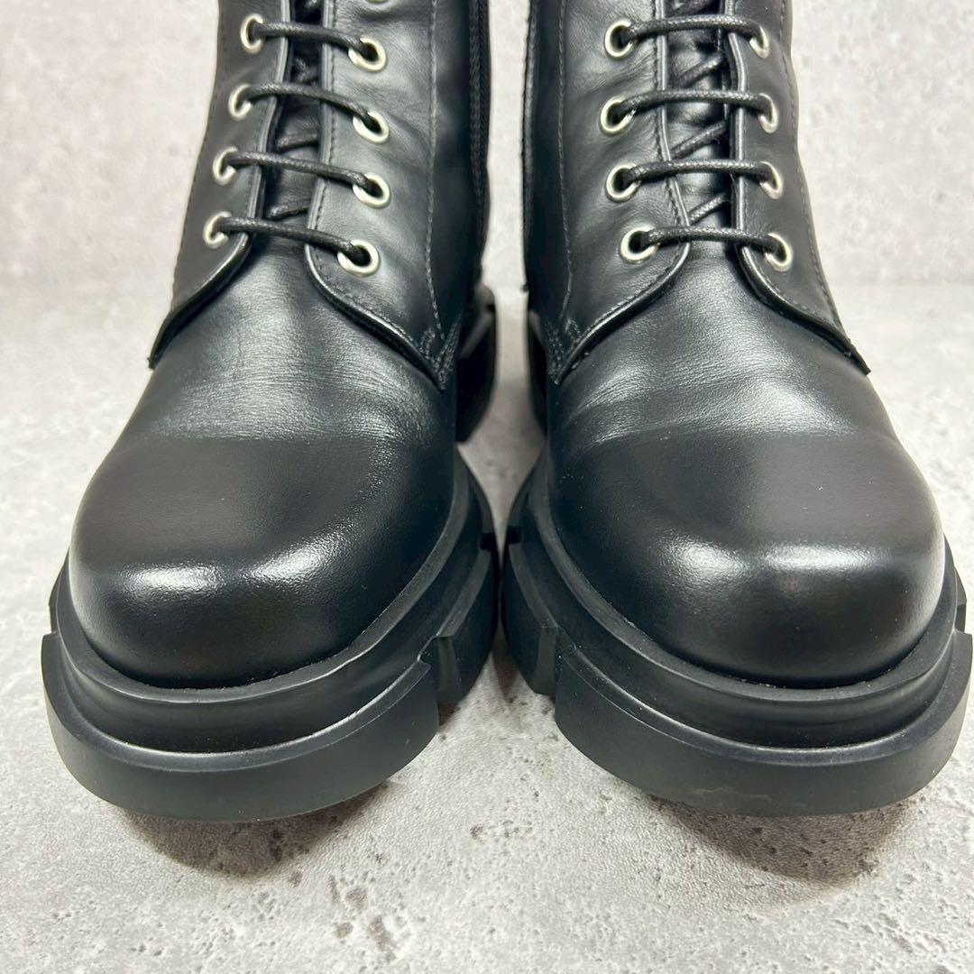 【箱付 美品】ペリーコサニー レースアップブーツ コンバットブーツ レザー 35