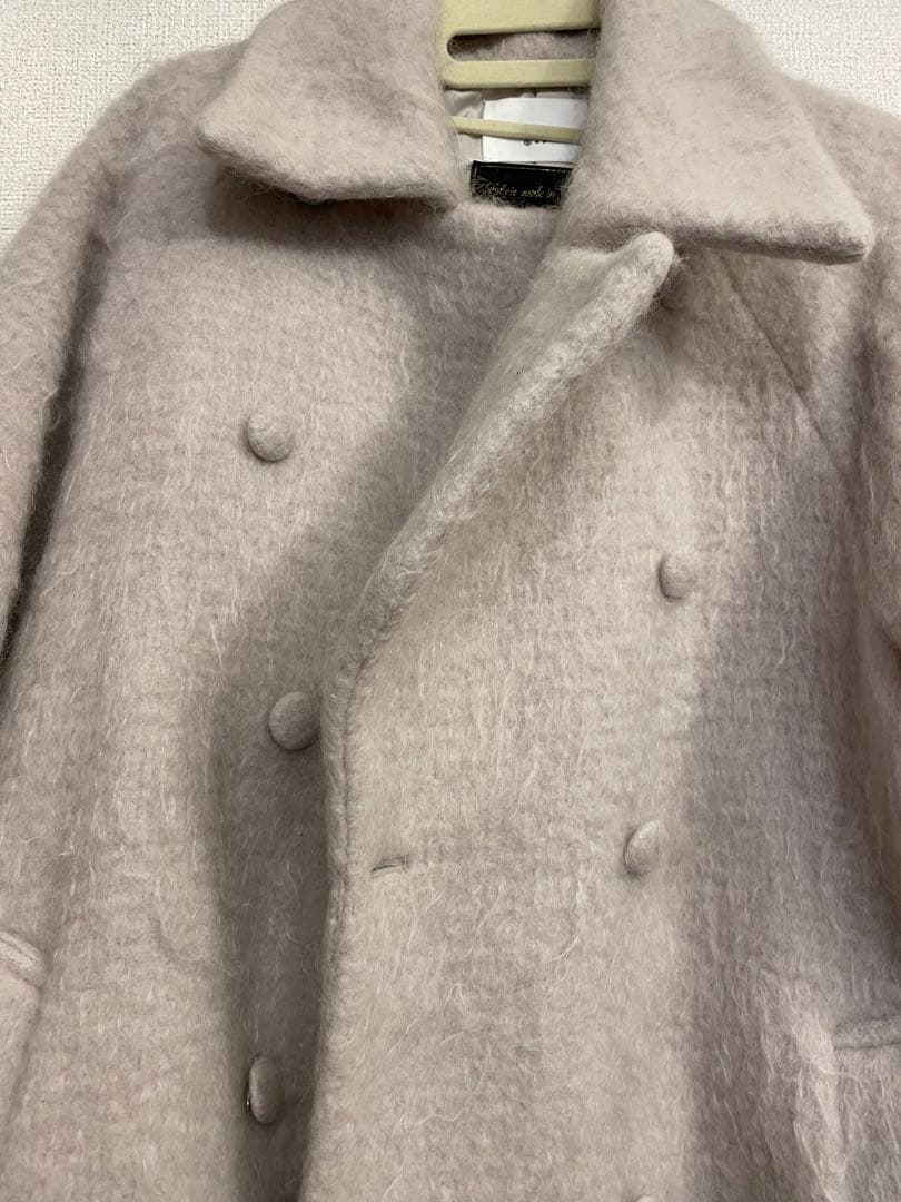 最終値下げDEFORMATION COLLAR SHAGGY COAT