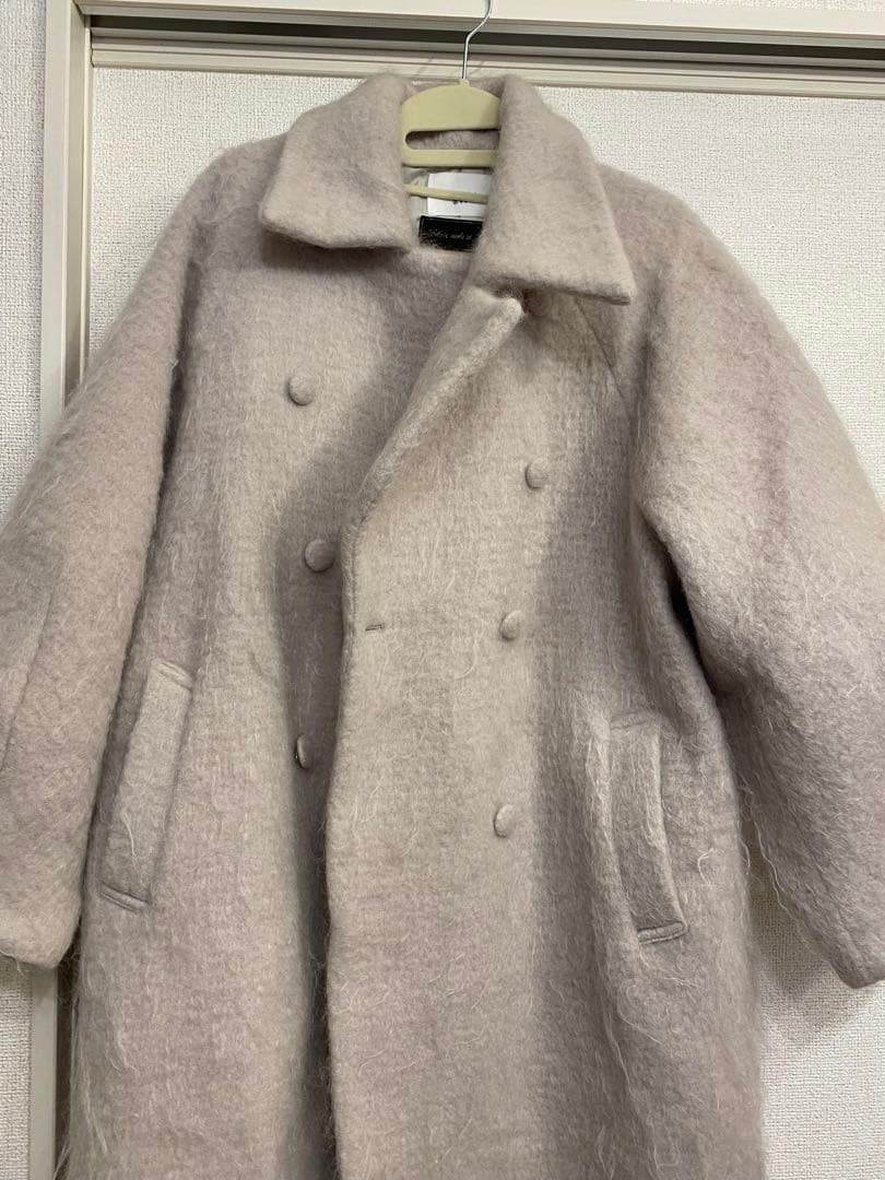 最終値下げDEFORMATION COLLAR SHAGGY COAT