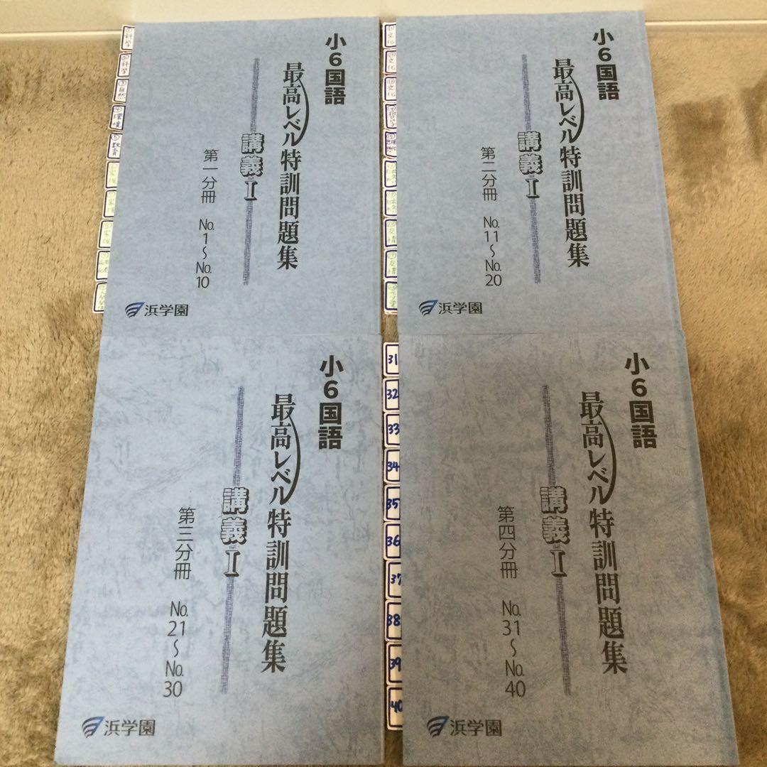 浜学園　小6 国語　最高レベル特訓　講義Ⅰ