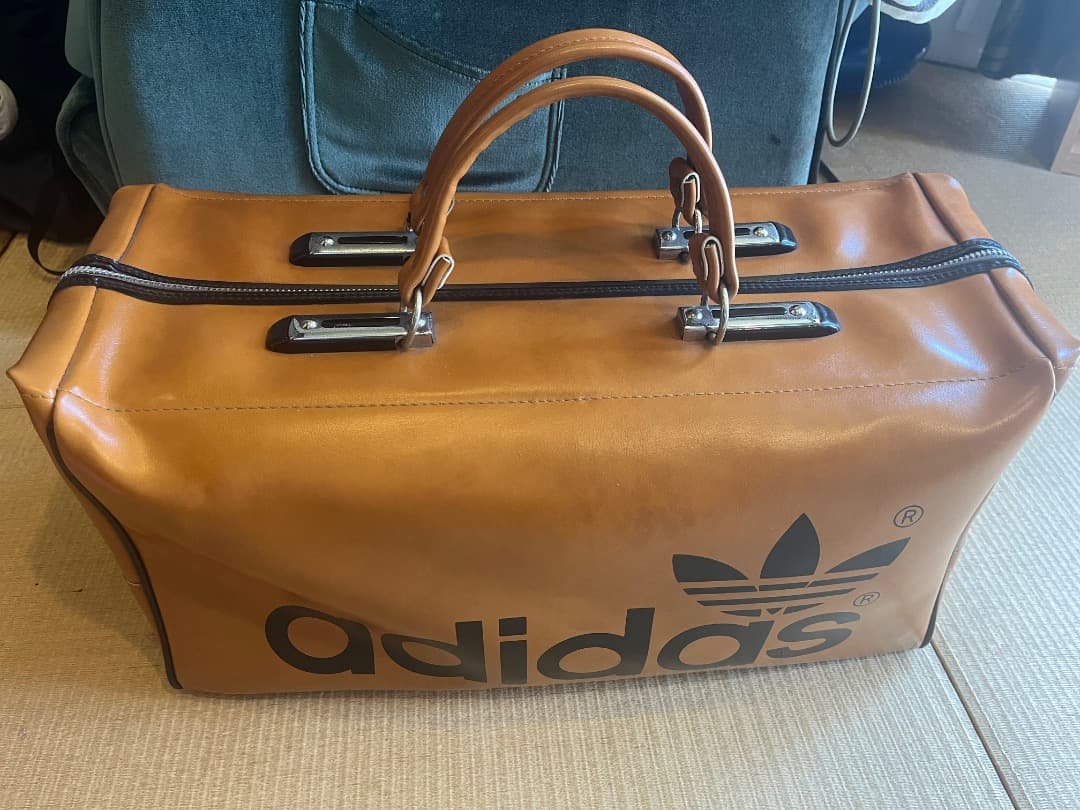 激レア！アディダスヴィンテージボストンバッグ　鍵付き　adidas 80‘