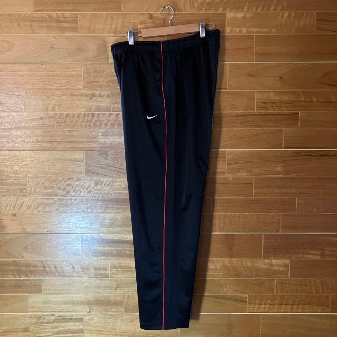 NIKE セットアップ　ジャージ　トラックジャケット　黒　赤　刺繍　XL