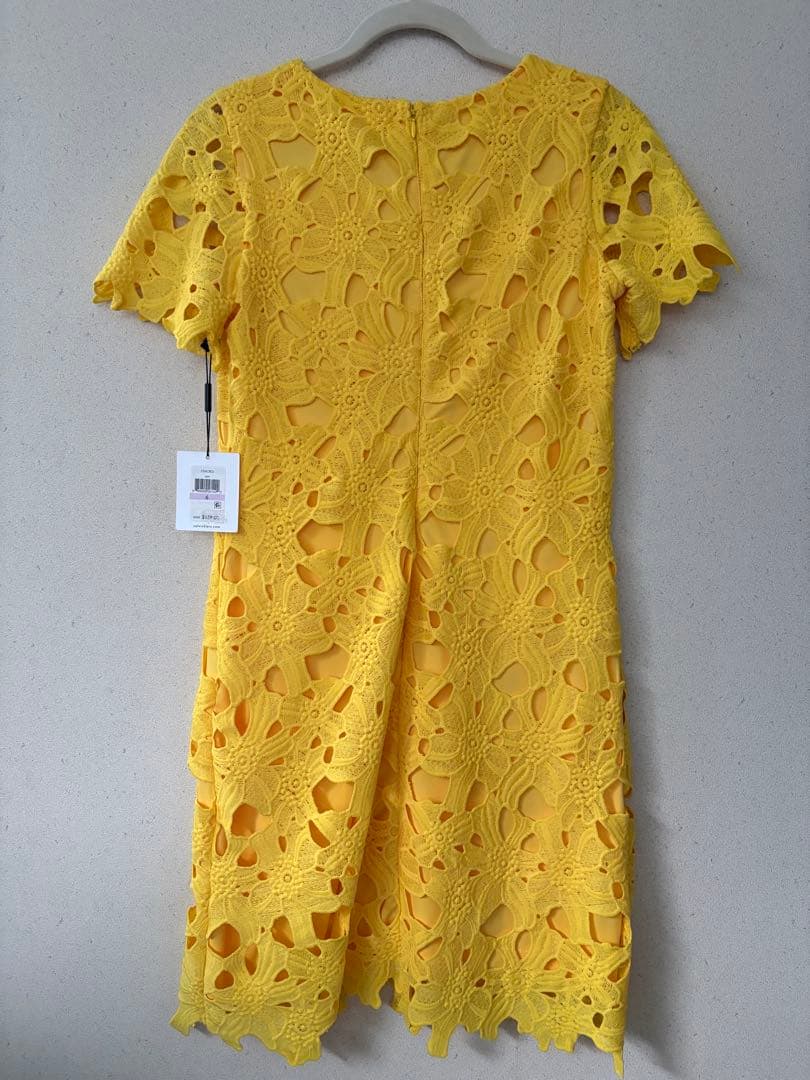   ワンピース　イエロー レース 新品