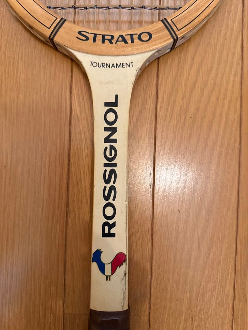 ROSSIGNOL STRATO 木製テニスラケット　ラケットプレス付
