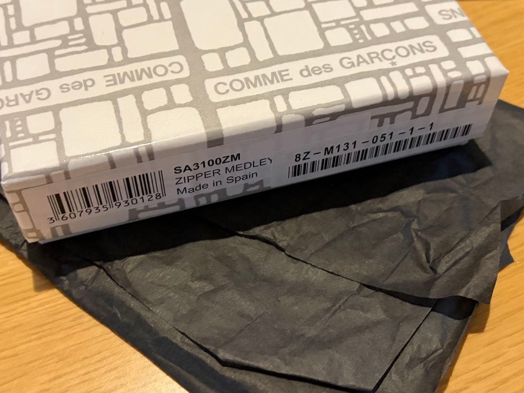 【匿名配送】COMMEdesGARCONS ジッパーメドレー ジップ L字財布