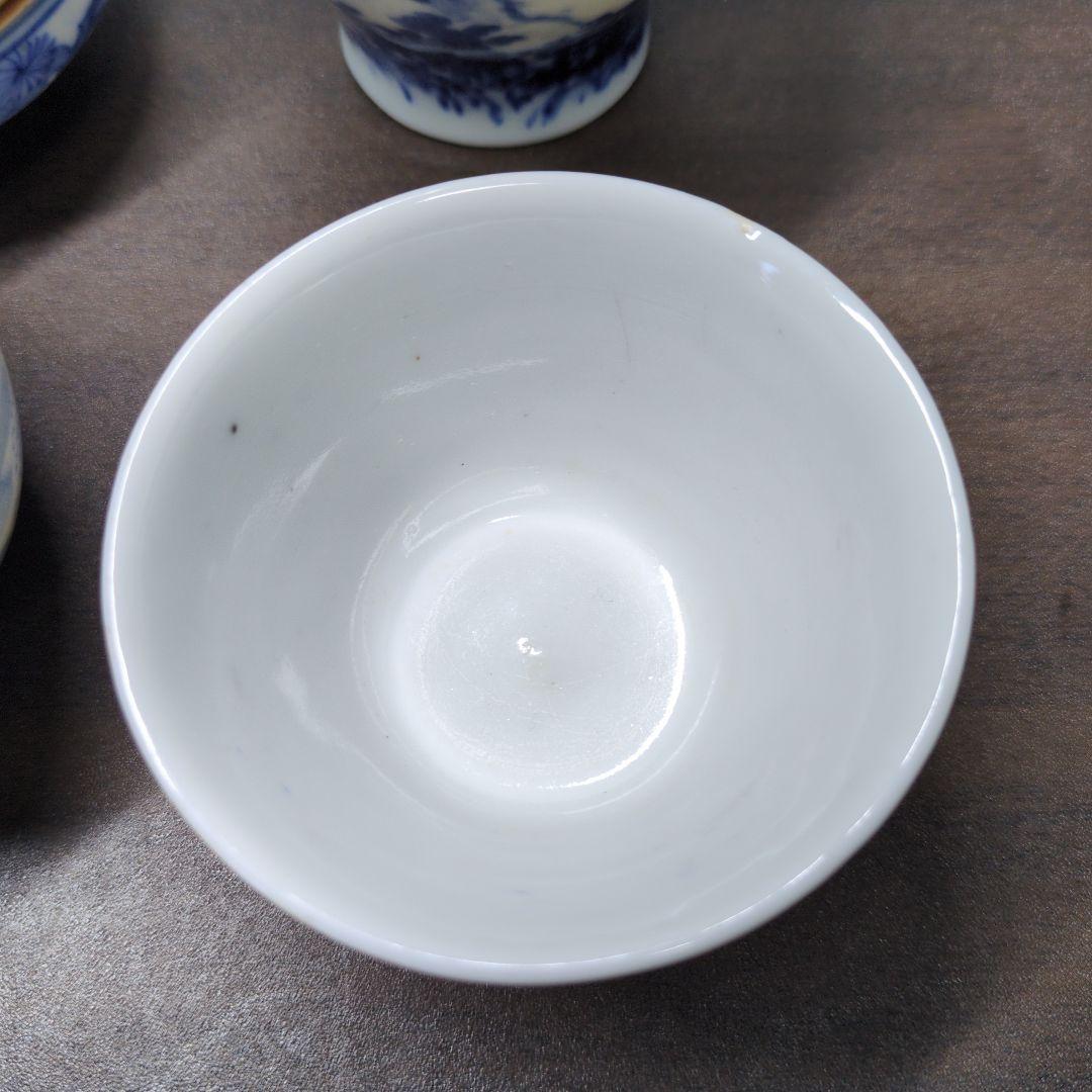 良*一様 染付 ぐい呑 4点セット 酒器