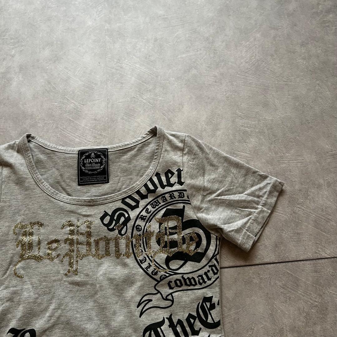 トップス archive grunge short sleeve shirt gray