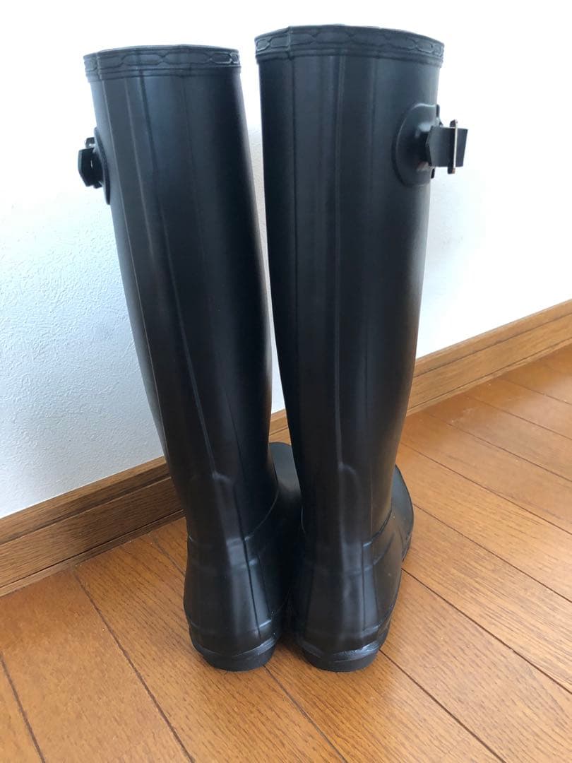 Hunter タータンチェック柄 レインブーツ