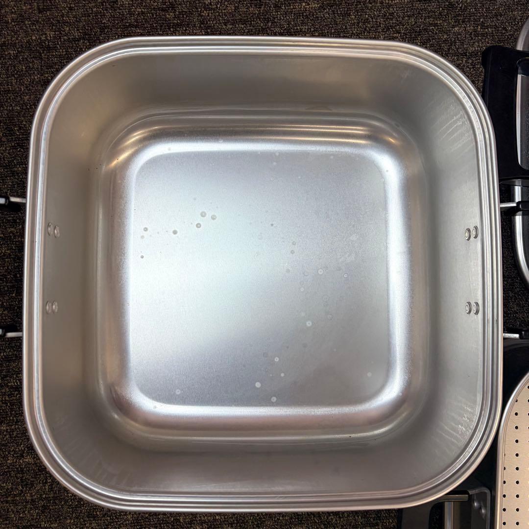AKAO アカオ 角型蒸器 30cm 二重 三段 調理器具 業務用