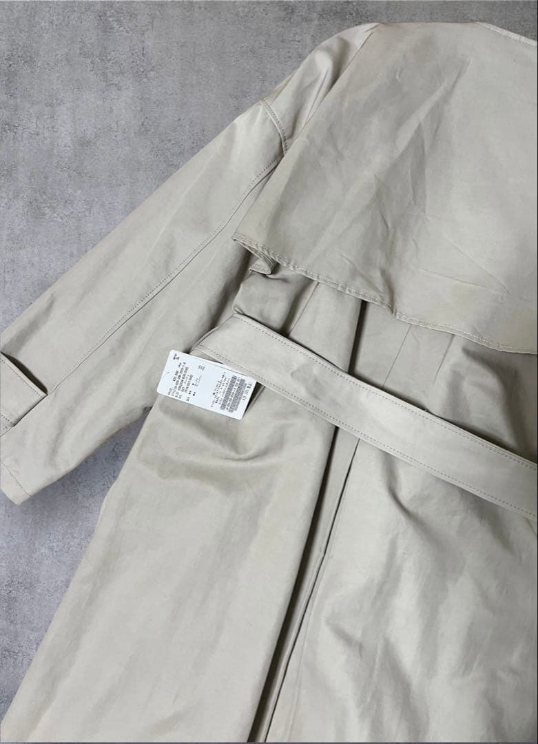 新品✨Spick and Span　C/Cuノーカラートレンチコート 完売品