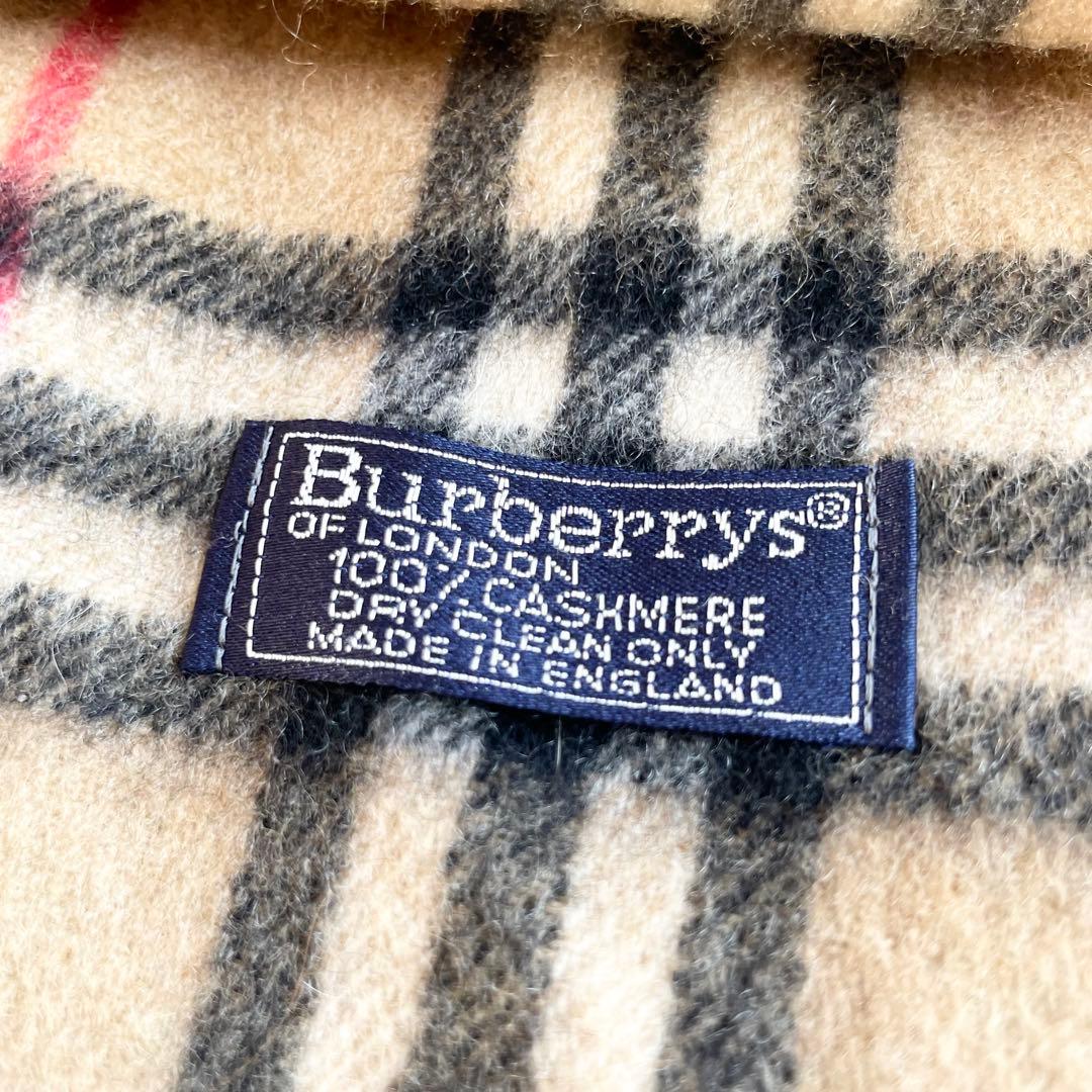 【Burberrys'】バーバリー ノバチェック マフラー 100%カシミヤ