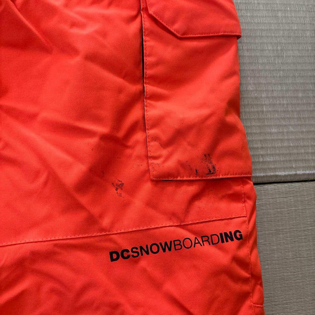 DC スノーボードウェア上下セット　 迷彩/オレンジ130〜140cm