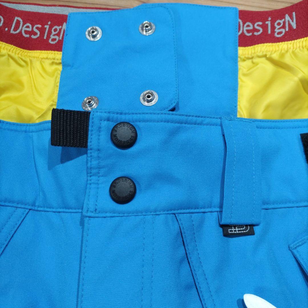 新品　SP DESIGN　 スノーボードパンツ　メンズL　青　匿名