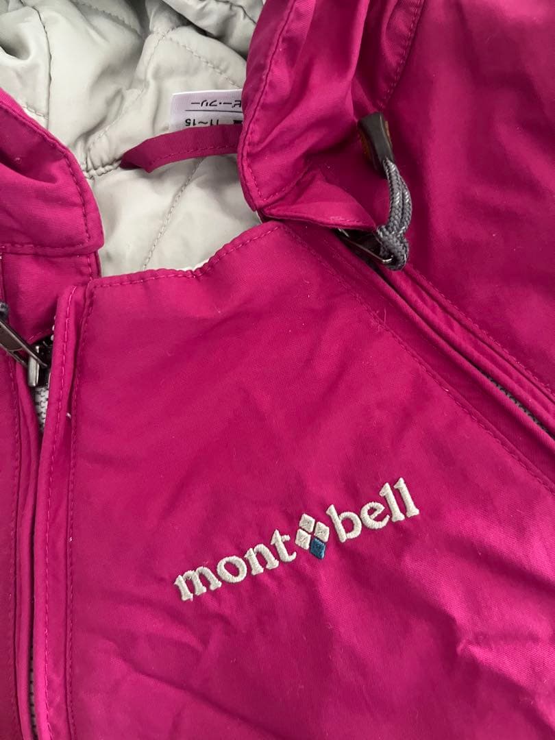 【美品】mont-bell 子供用スキーウェア フリースサイズ ピンク