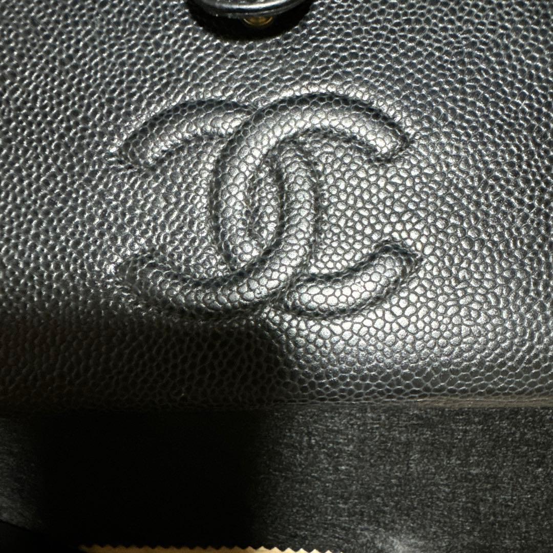 期間限定！CHANEL キャビアスキン がま口 正規品保証1161
