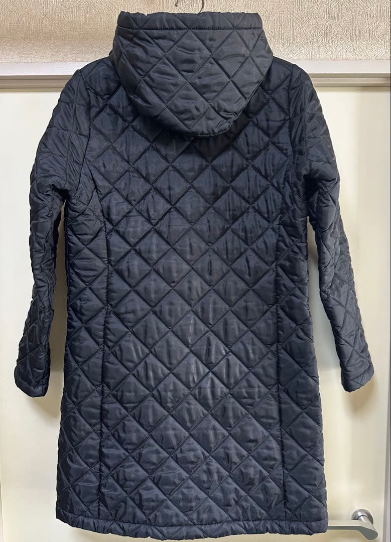 LAVENHAM キルティング ナイロン ロングコート(40)(L)ブラック