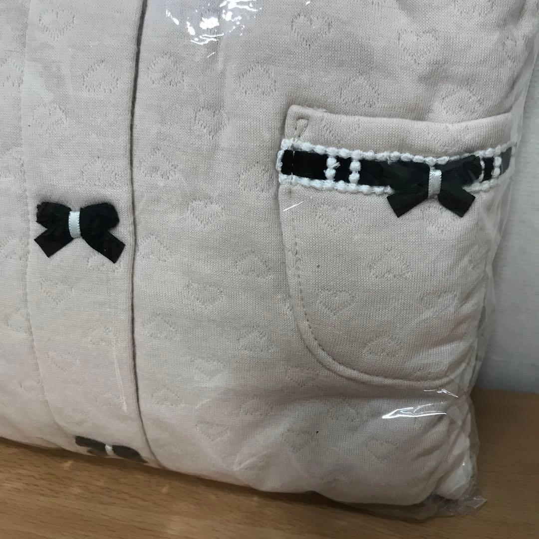 Moon Tan 裏綿接結（綿入り）ハートジャガードペプラムパジャマ M〜L
