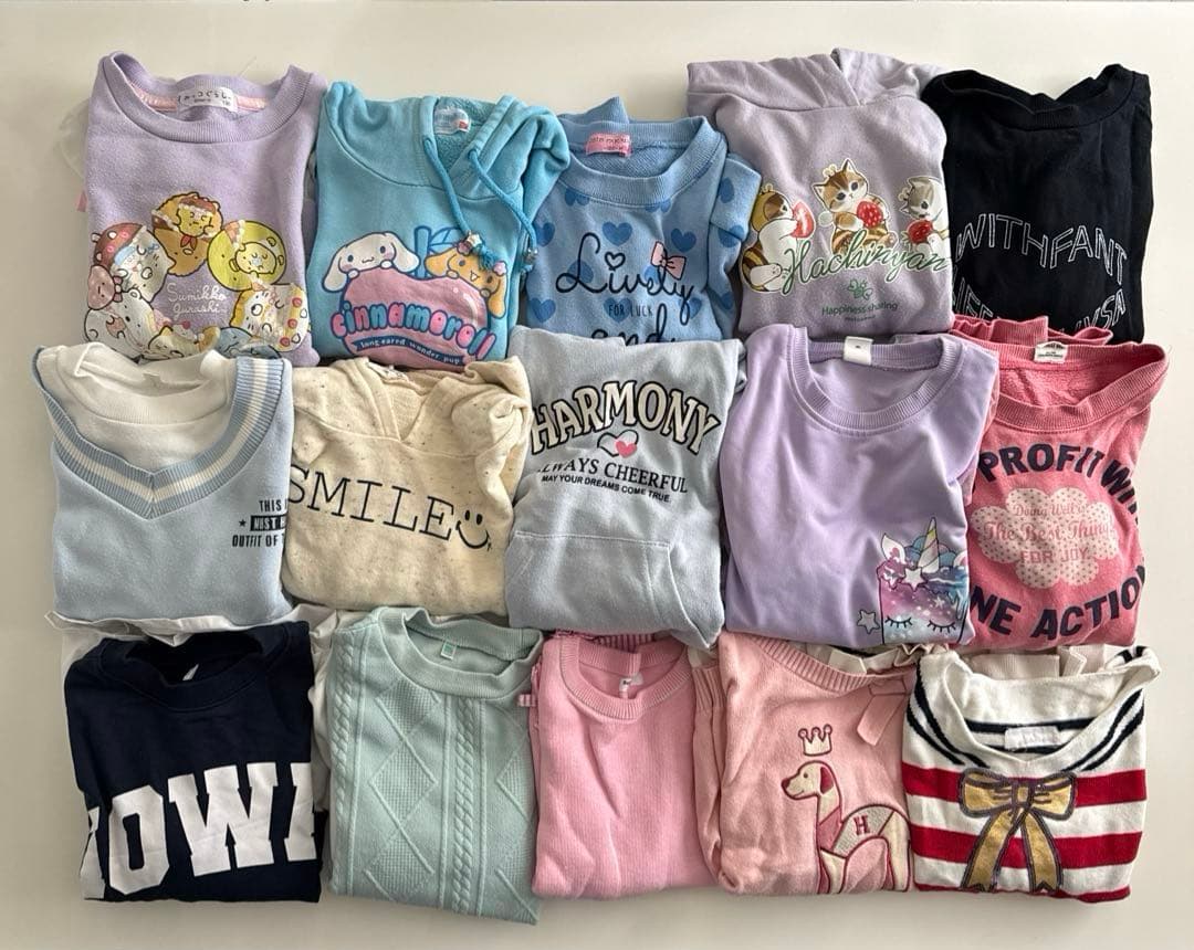 まとめ売り 女の子 キッズ 子供服 秋冬春服 全78点