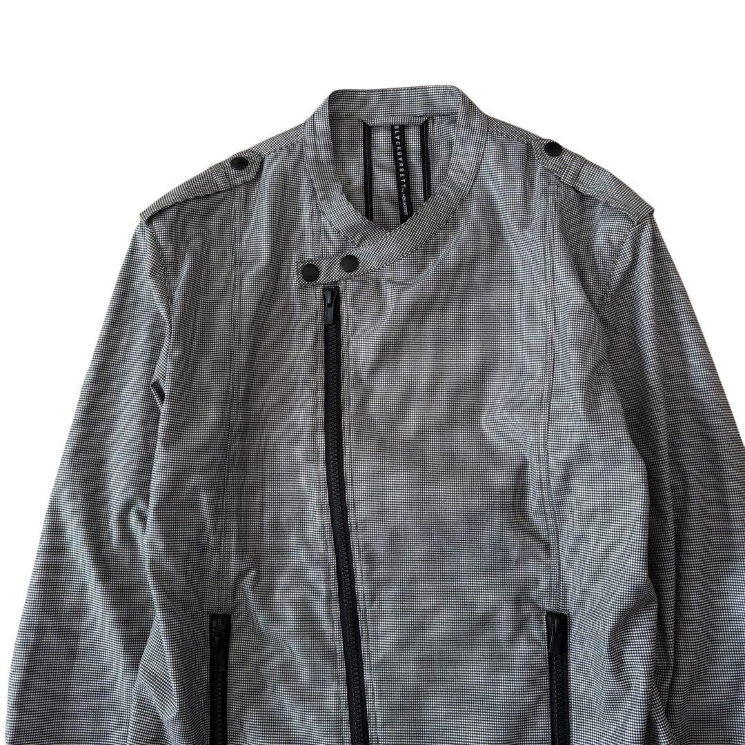 ジャケット・アウター Black Barrett check riders jacket y2k