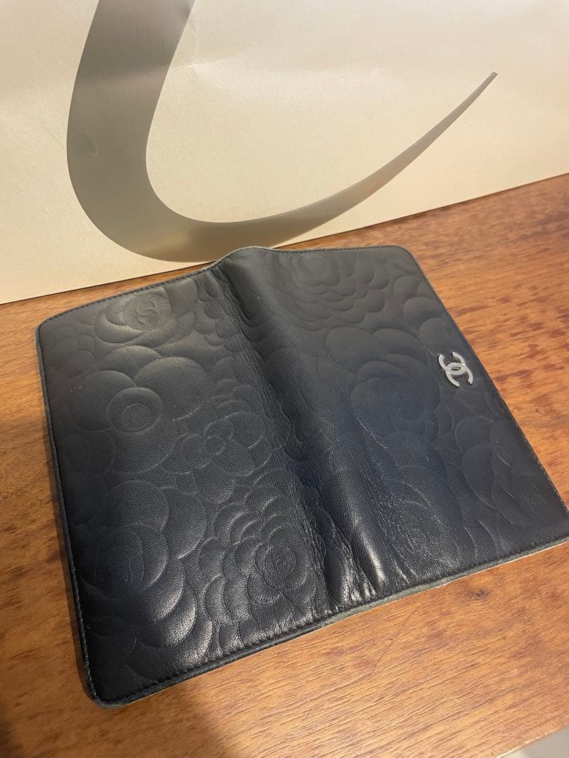 CHANEL シャネル 長財布 カメリア ココマーク レザー ギャランティ付
