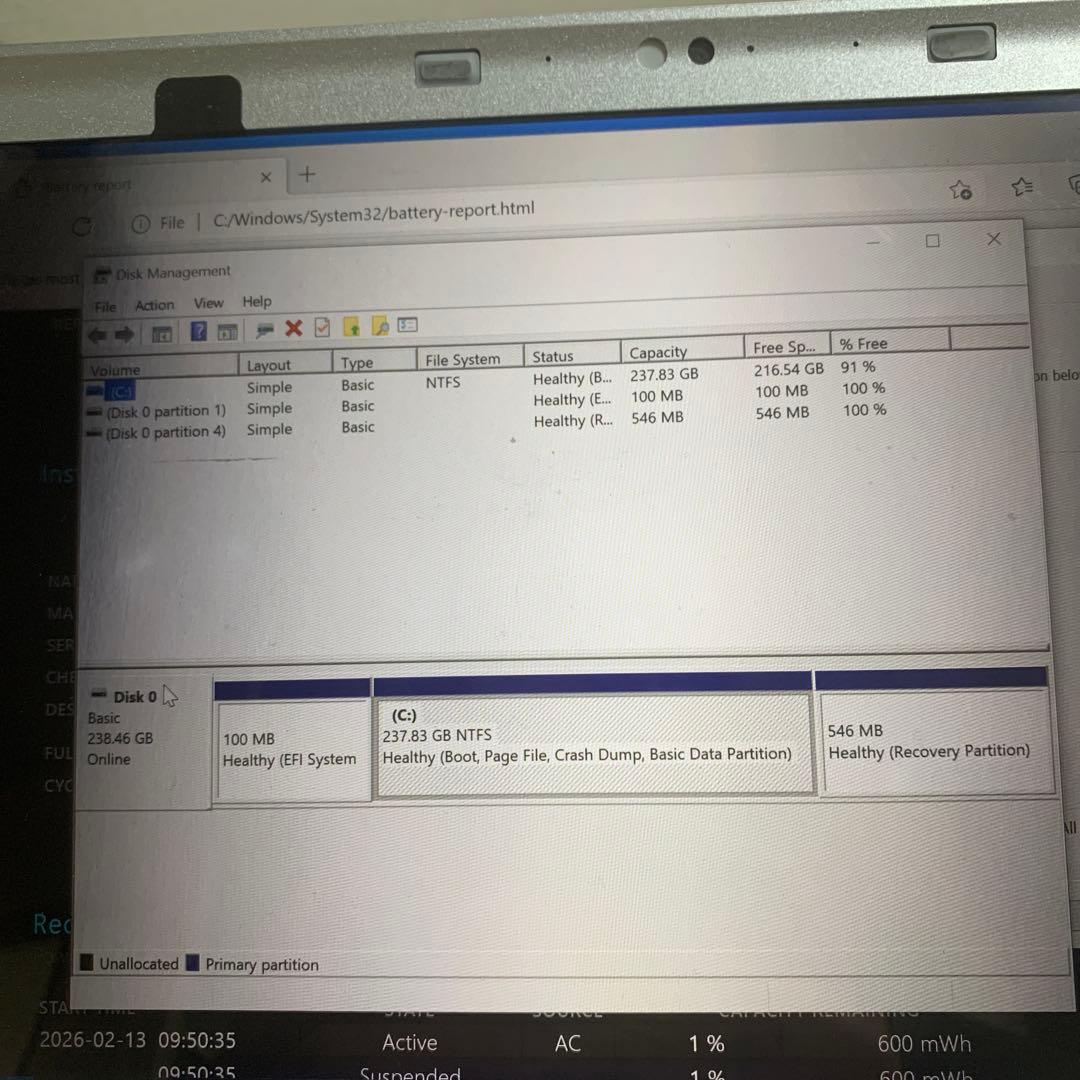 Windowsノート本体 Panasonic CF-SZ6 i5-7300U / 8GB / SSD256