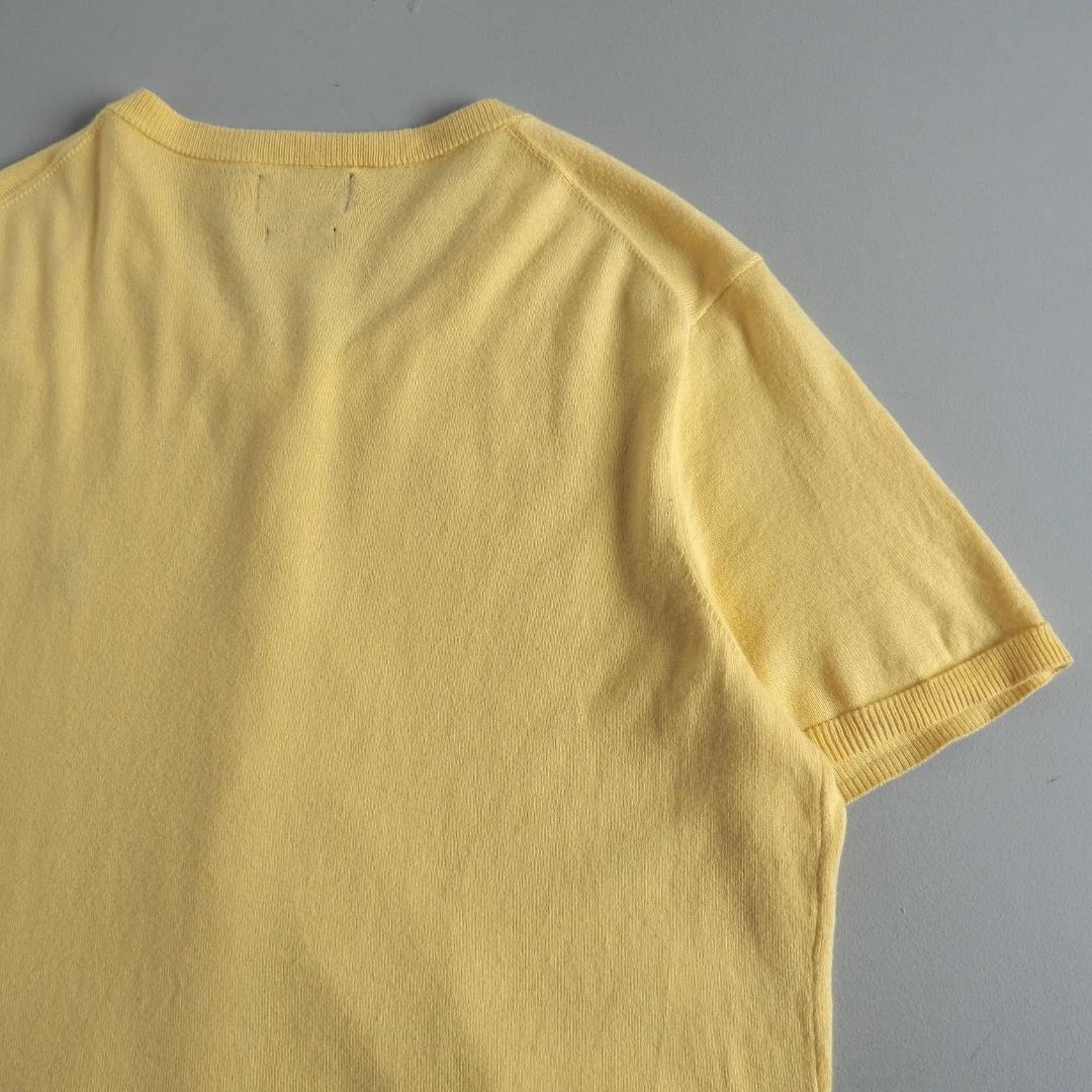ラルフローレン　正規品　サマーニット　カーディガン　半袖　イエロー　美品
