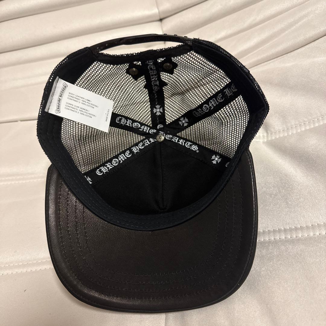 新品未使用　クロムハーツ　キャップ　レザー　レシート有り