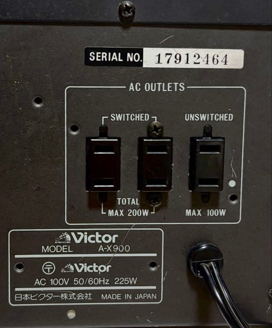 Victor プリメインアンプ A-X900 Gmサーキット 日本製