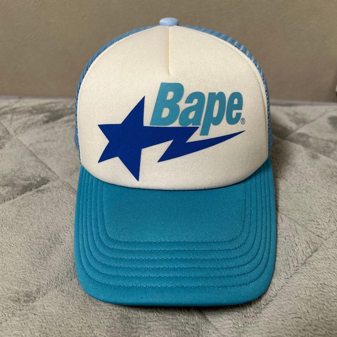 Bape 星型ロゴ キャップ 青/白
