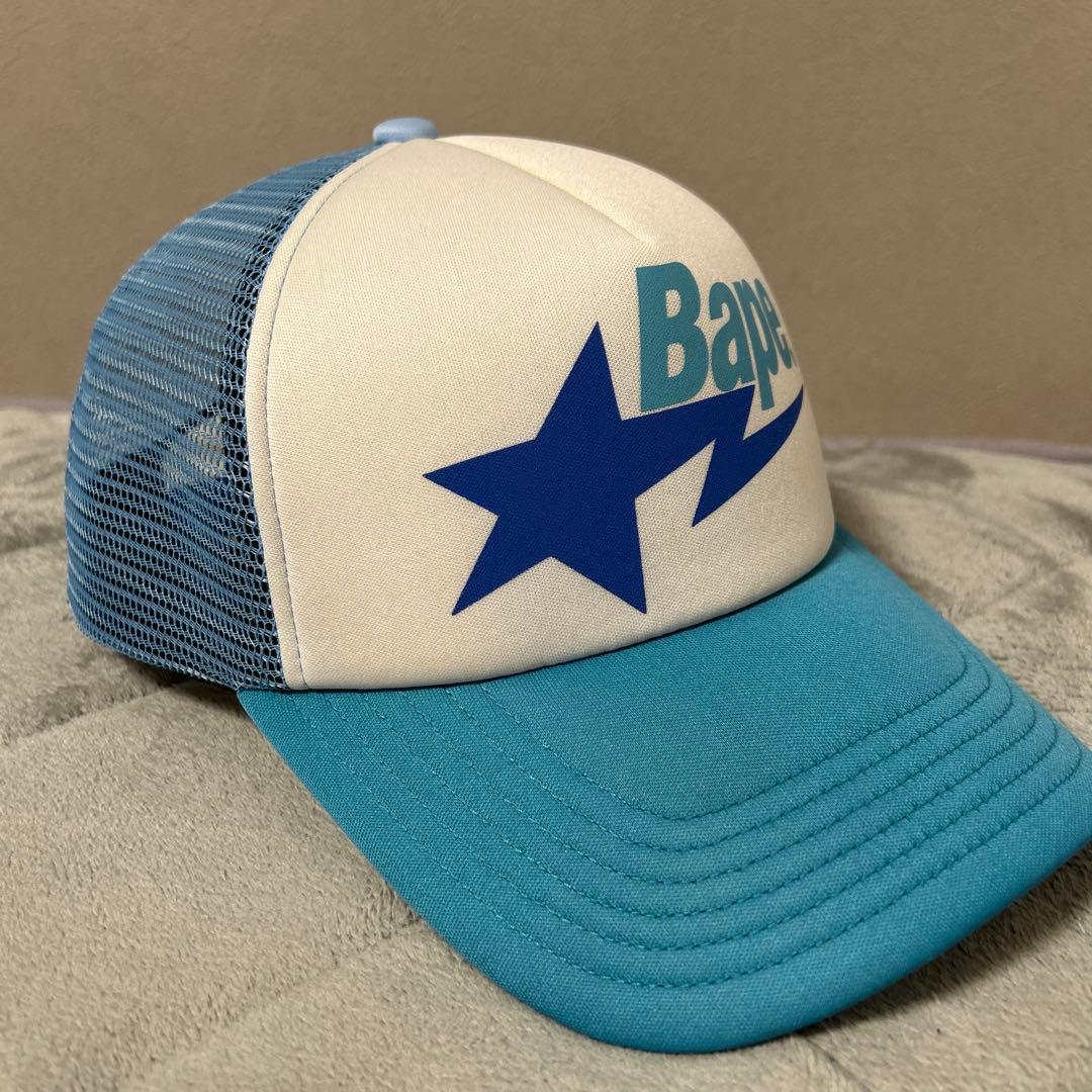Bape 星型ロゴ キャップ 青/白