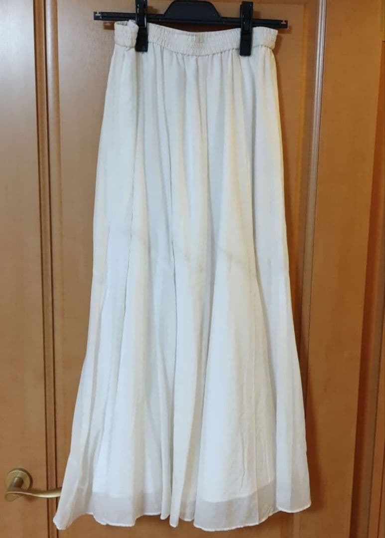3/8まで新品　スローブイエナ　綿シルク切替ギャザースカート※イエナ　スビック