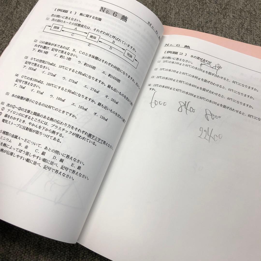 浜学園　小6理科　最高レベル特訓　風林火山　中古　2021年使用