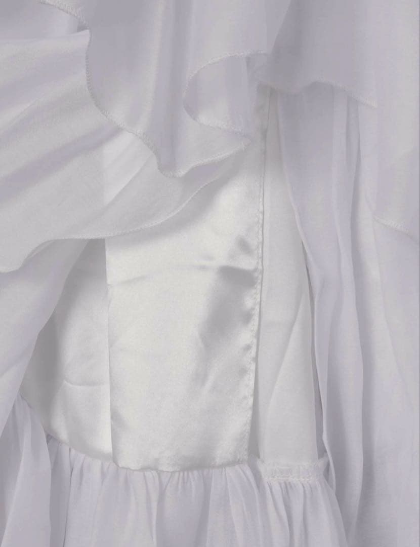 Olu. ランダムギャザースカート White