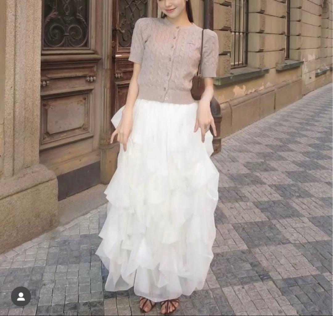 スカート the toe Iris Tulle Skirt