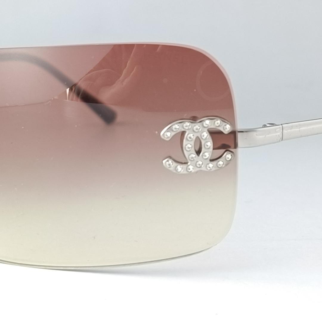 【美品】CHANEL ヴィンテージ サングラス 4017-D ラインストーン